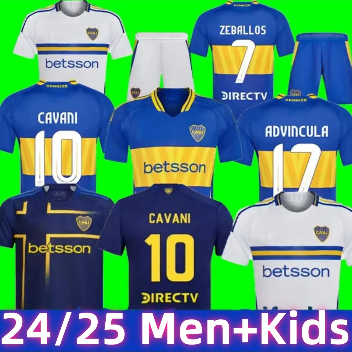 2024 2025 CAVANI Boca Juniors soccer Jerseys 24 25 MARADONA BENEDETTO MARCOS ROJO CARLITOS DE ROSSI TEVEZ SALVIO BARCO JANSON MEDINA football shirt Men Kids kit