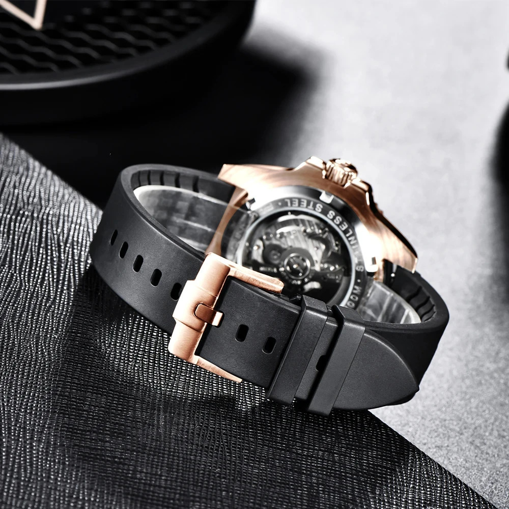PAGANI 40MM Mens Business NH35 Automatic Mechanical Watch Sapphire Glass Waterproof Automatic Watch 100M 241009