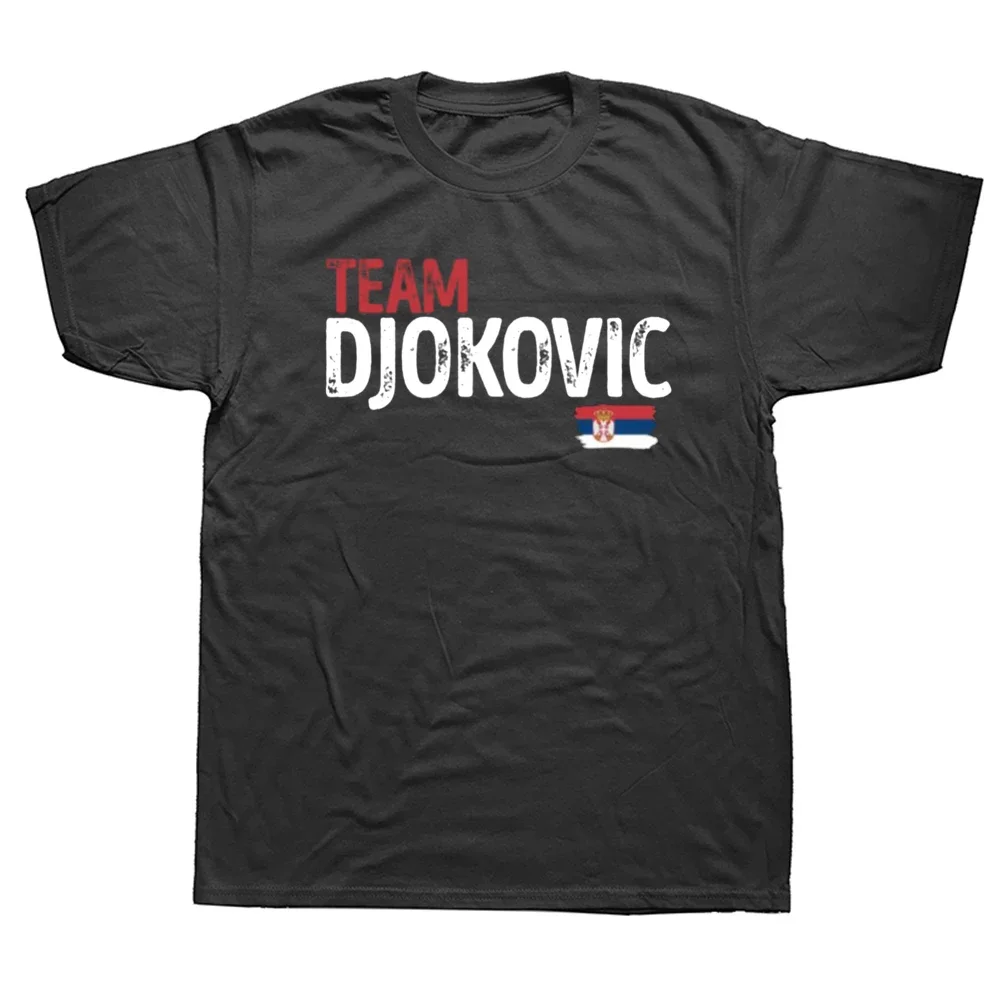 Funny Djokovic Team Tennis Serbia T Shirts Graphic Cotton Streetwear Short Sleeve Birthday Gifts Summer T-shirt Mens