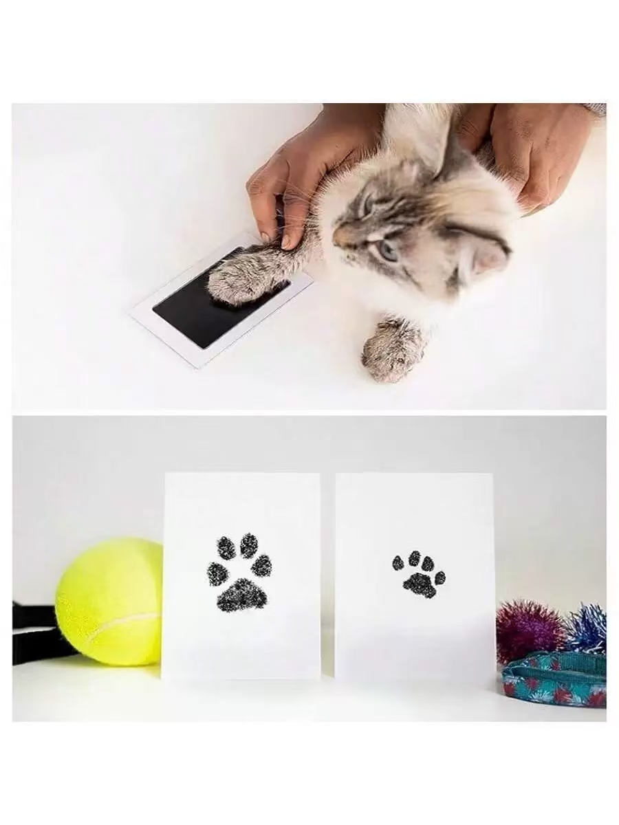 4 Set Baby Handprint Footprints Ink Pads Safe Non-toxic No-Touch Skin Inkless Inkpad Kits Pet Cat Dog Paw Prints Souvenirs Gifts