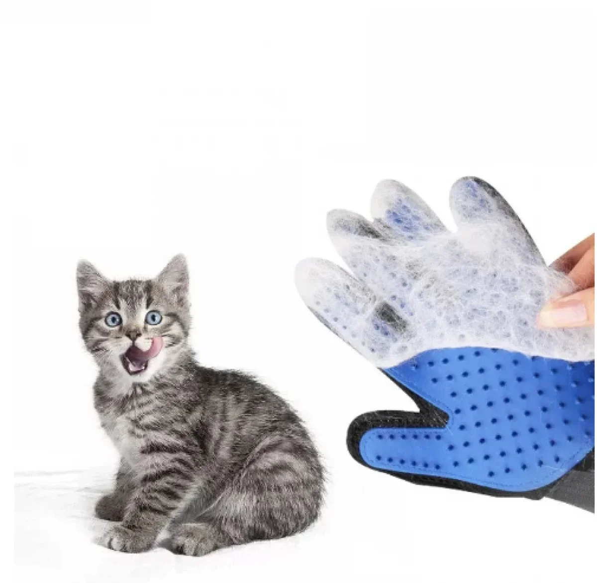 Pet Glove Cat Grooming Glove Cat Hair Deshedding Brush Gloves Dog Comb for Cats Bath Hair Remover Clean Massage Brush for Animal