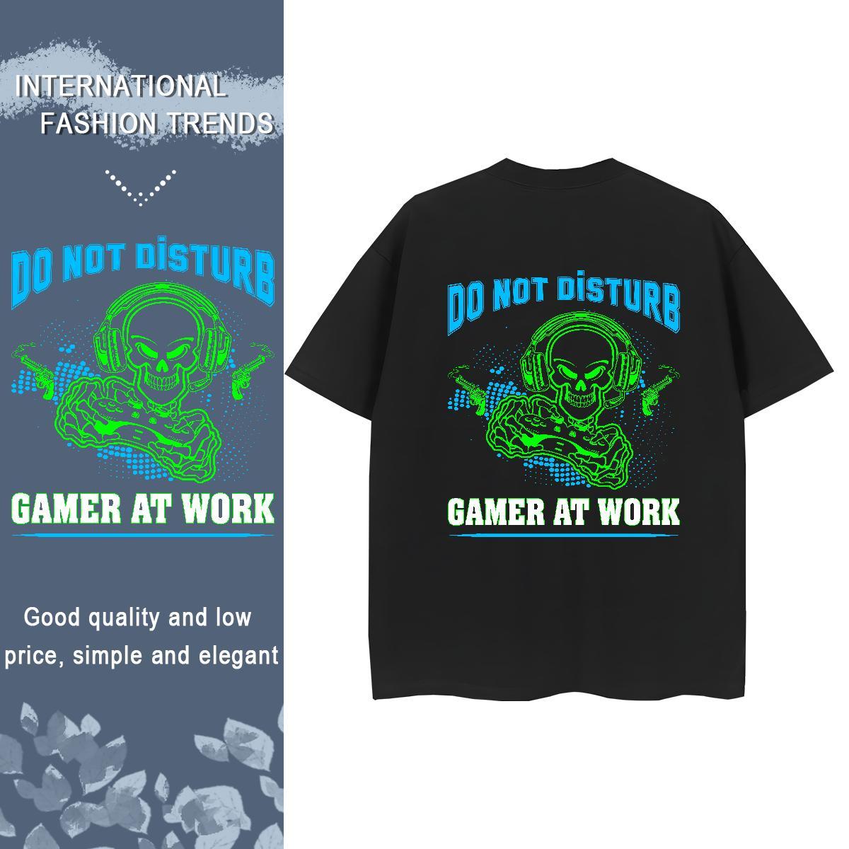 Stylist Woman T Shirts 230g Cotton Crew Neck Street Wear skull Women Tshirts Brand Oversized L-4XL Tee Shirt