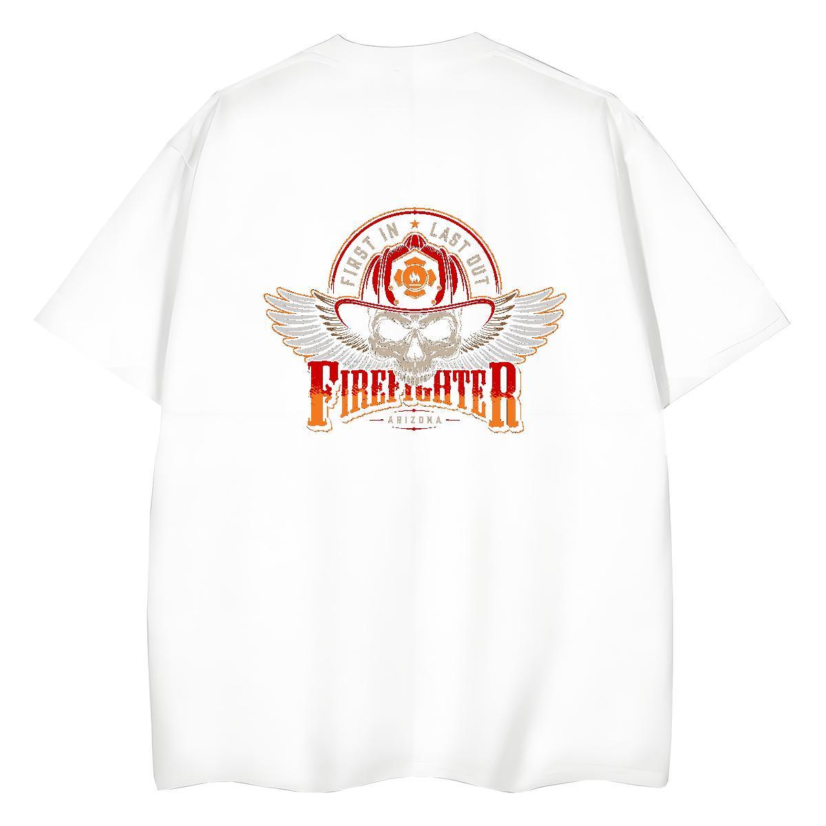 Fashion New T Shirt For Woman 230g Pure Cotton Breathable Short Sleeve Sports Casual skull Women Tshirts Comfortable Custom Printing Wear