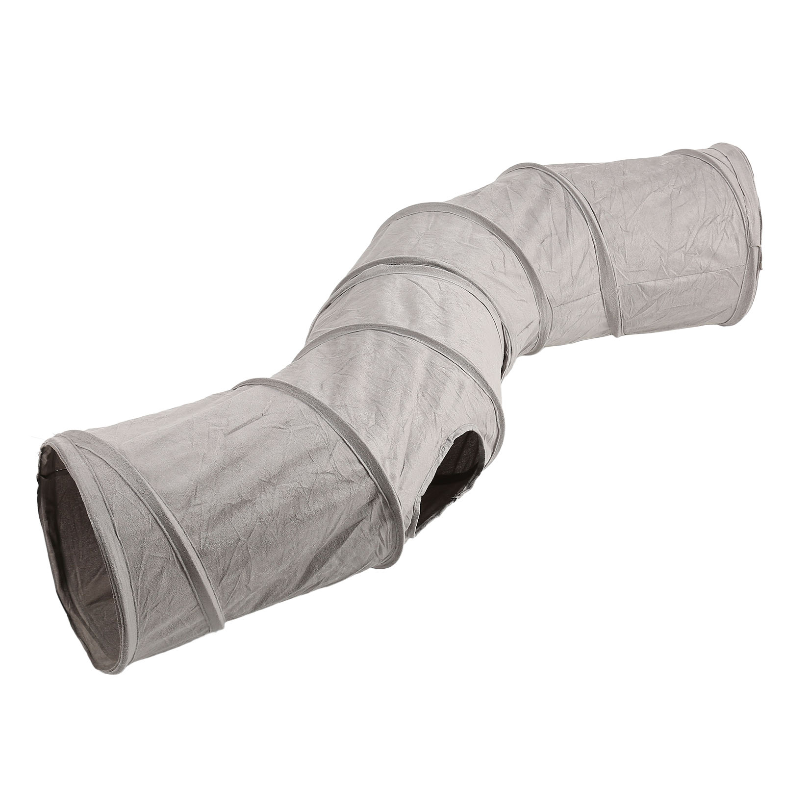 Foldable Cat Tunnel Collapsible Interactive Crinkle Large Space Kitten Tunnel Toy for Cats Kittens Little Pets