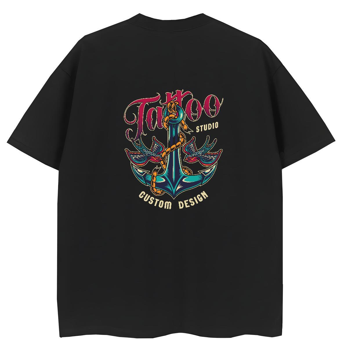 Fashion New T shirt 230g Pure Cotton Crew Neck Casual Daily Wear tool Couples T Shirts Popular Cartoon Anime Top Shirts