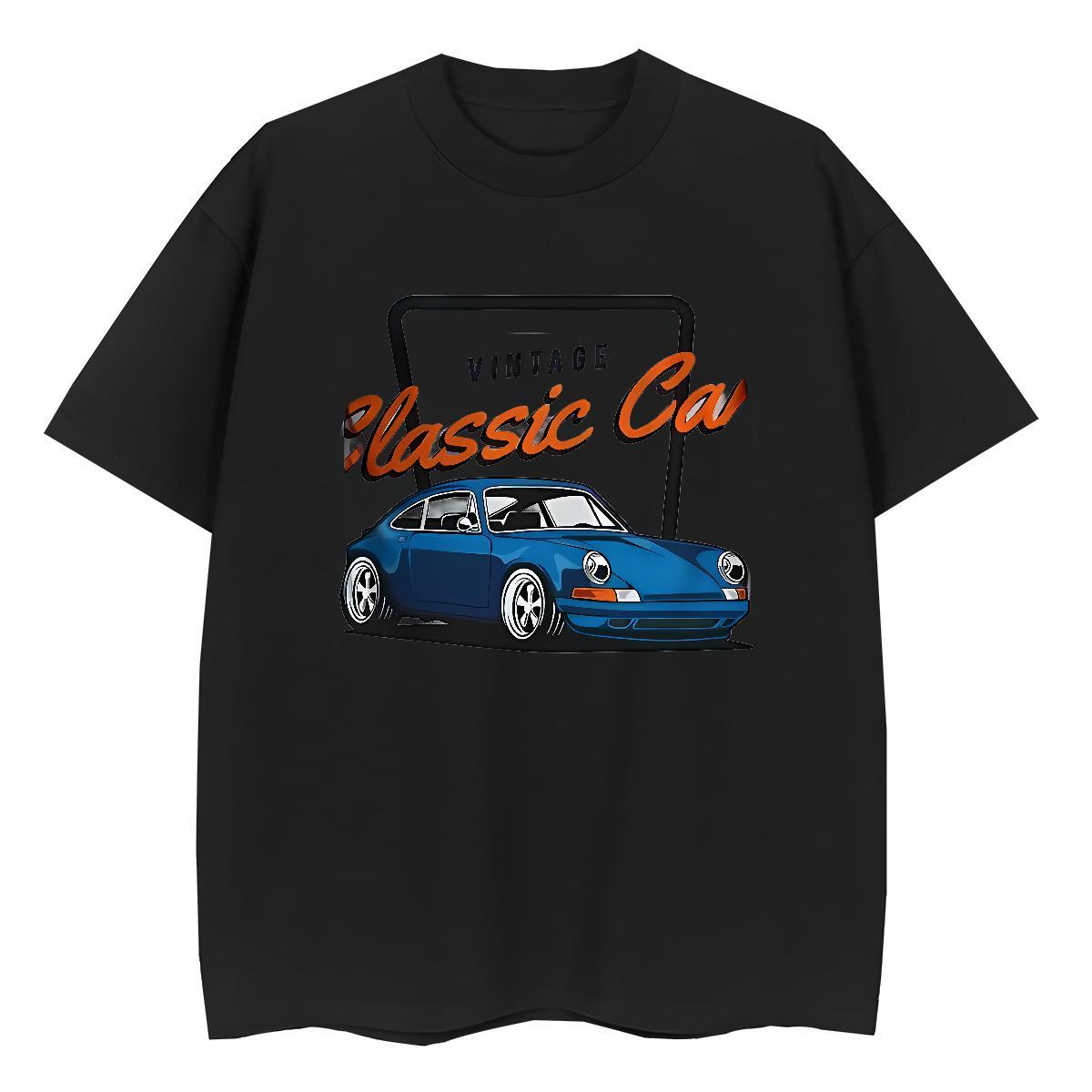 Classic Woman T Shirts 100% Cotton 230g O-Neck Short Sleeve Sport car Couples T Shirts Designer Nice Oversized Tees