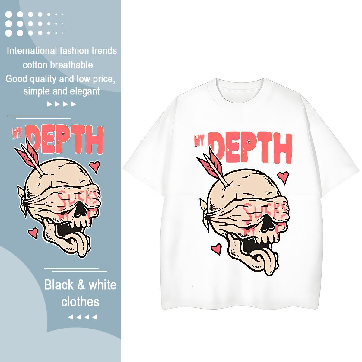 2024 T Shirts Women 230g 100% Cotton O-Neck Short Sleeve Casual masked Woman Tshirt Soft DIY Logo Top Tees