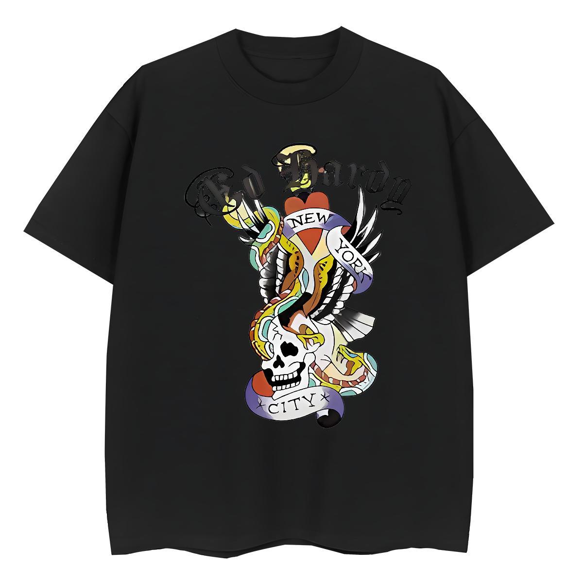 New Woman T Shirts 230g Cotton Breathable Crew Neck Casual Beach halloween Woman Tshirt Popular Black White Clothes Shirt