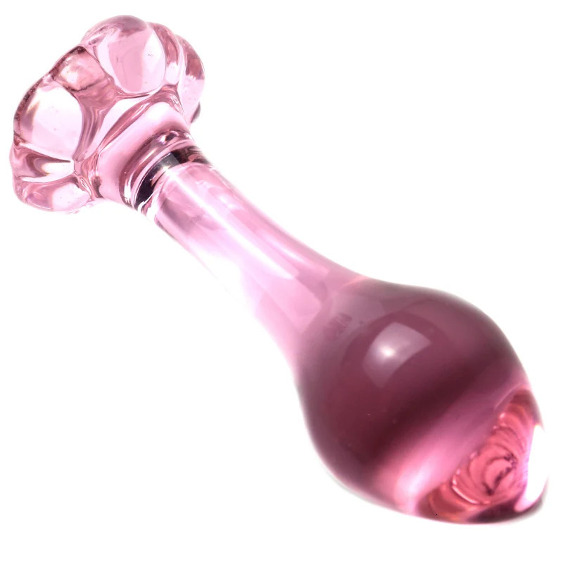 Pink Glass Anal plug for women butt plugs Penis Anus Dildo adult masturbation Adult Sex Toys for Women Gay Lover Gifts 241010