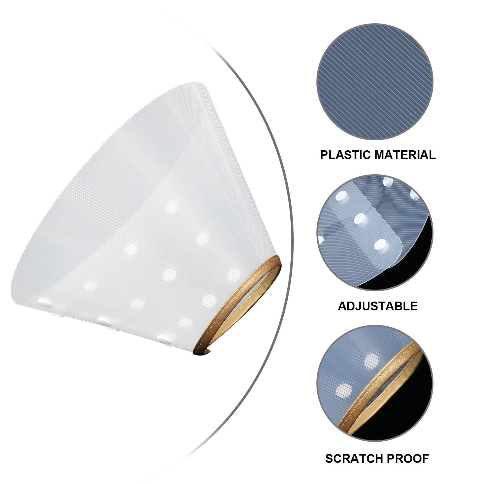 Elizabeth Circle Pet Infection Prevention Recovery Cone Cute Adjustable Collar Dog for Wound Heal Plastic Injury Lightweight