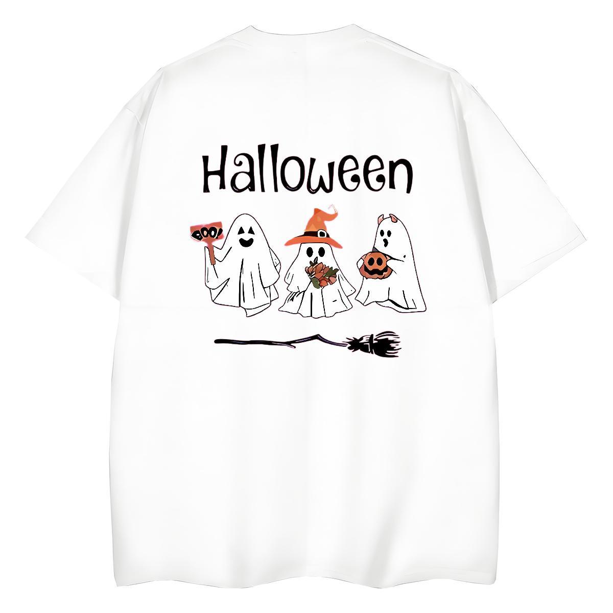 New T-Shirts 230g Cotton Breathable Crew Neck Daily Outfit pumpkin Woman Tshirt Unisex Customized Tops Shirt