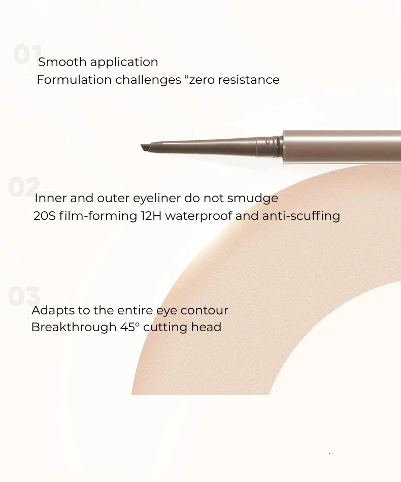 Judydoll Precision eyeliner pen smooth waterproof scratch resistant durable stain free brown eyeliner 241007