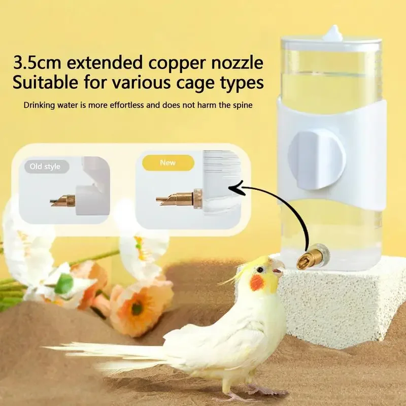 Bird Feeder Parrot Feeder Water Feeder for Birds Large Capacity Bird Watering Bird Water Dispenser Parrot Water Bottle Automati