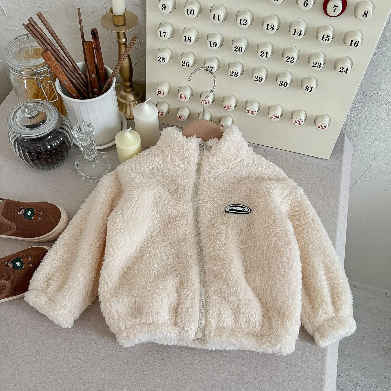 Winter Childrens Coat Plush Thick Jackets for Kids Girls Cardigan Warm Boys Outerwear Toddler Outfits Baby Clothes 18years y241011