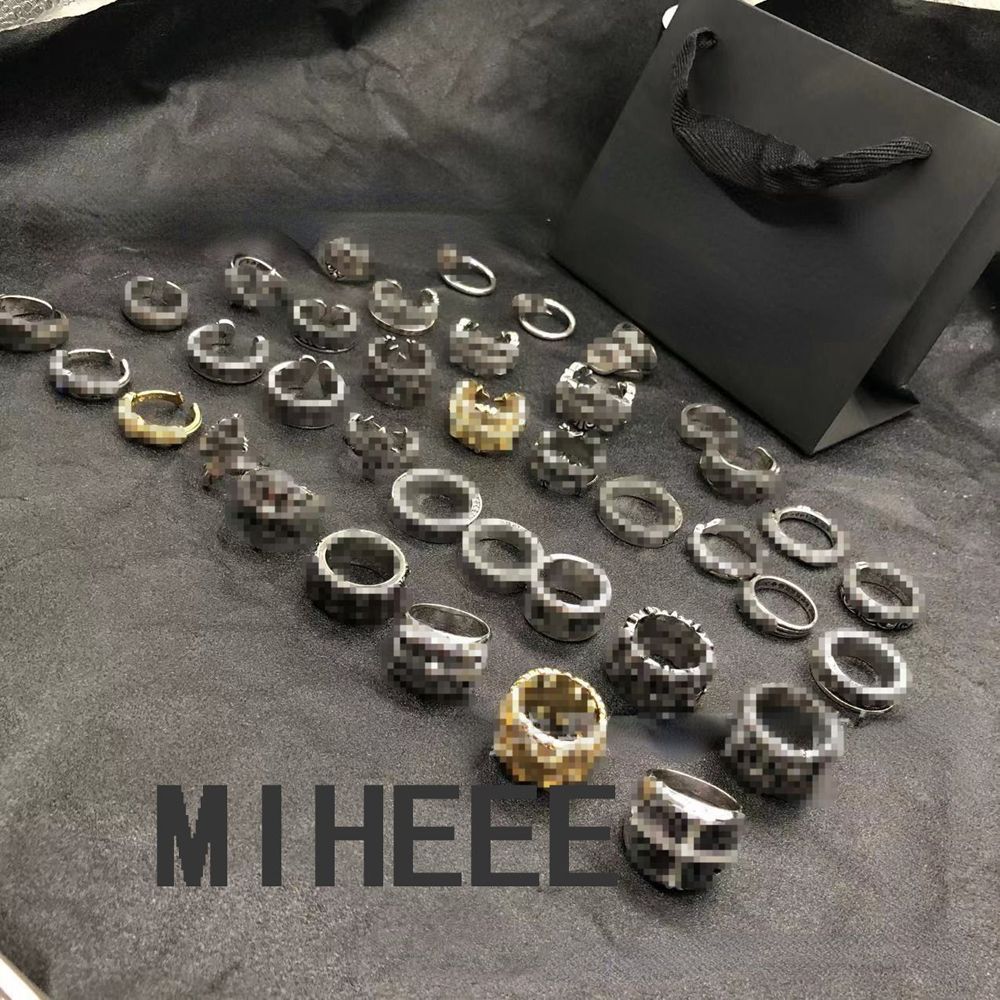 Designer Chromes Cross Rings 14K Gold Plated Hip Hop Brand Ring for Men and Women High quality Vintage Cross Open Thai Silver Chrome Ring Jewelry gift Mi778