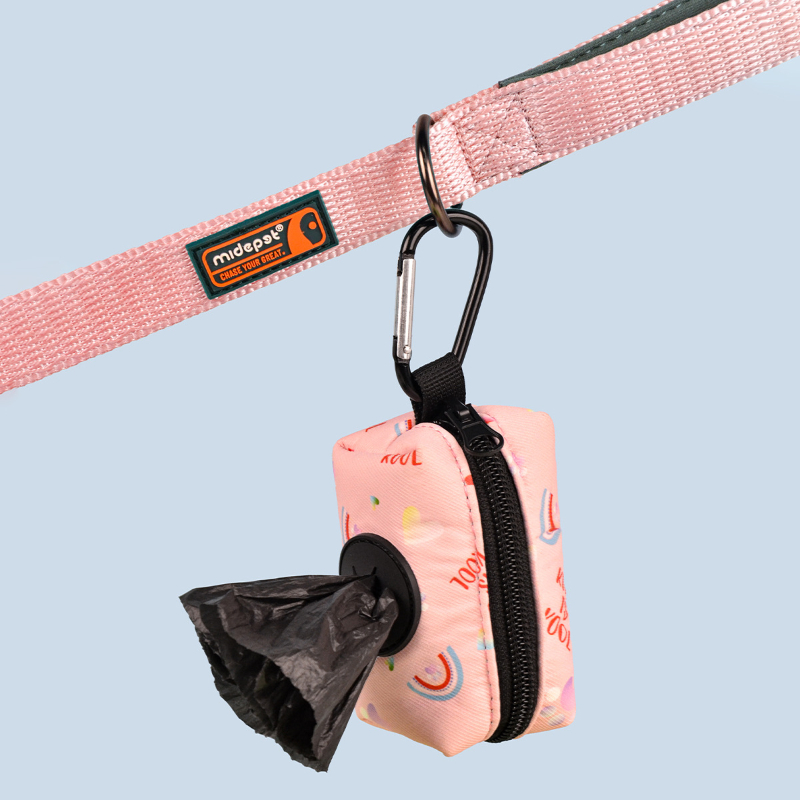 Cute Design Pet Poop Bag Holder Dispenser Without Poop Bag And Leashes Can Attached With Any Dog Leashes