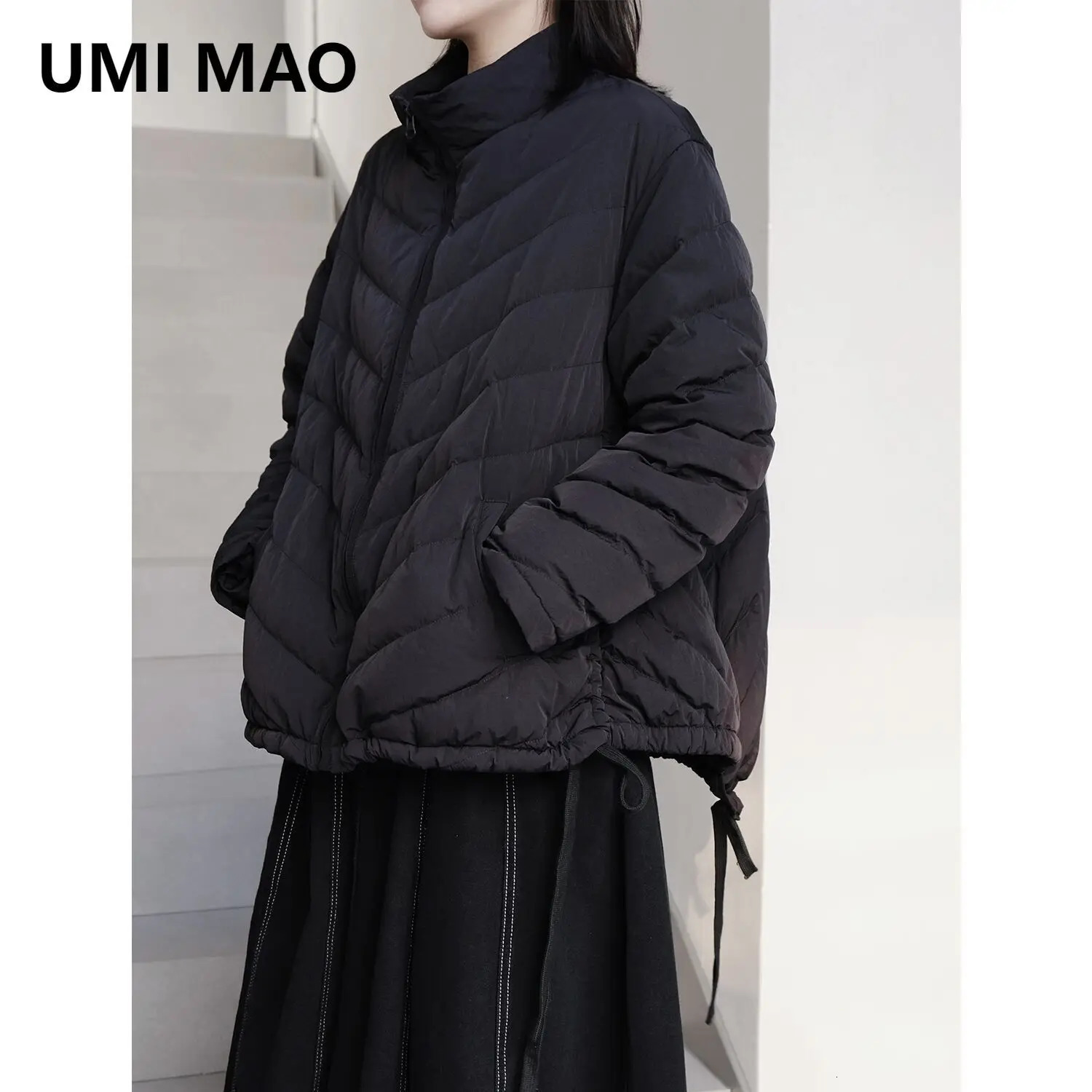 UMI MAO Yamamoto dark jacket Japanese brushed 90 white duck down jacket simple silhouette thick warm jacket winter Y2K 241009