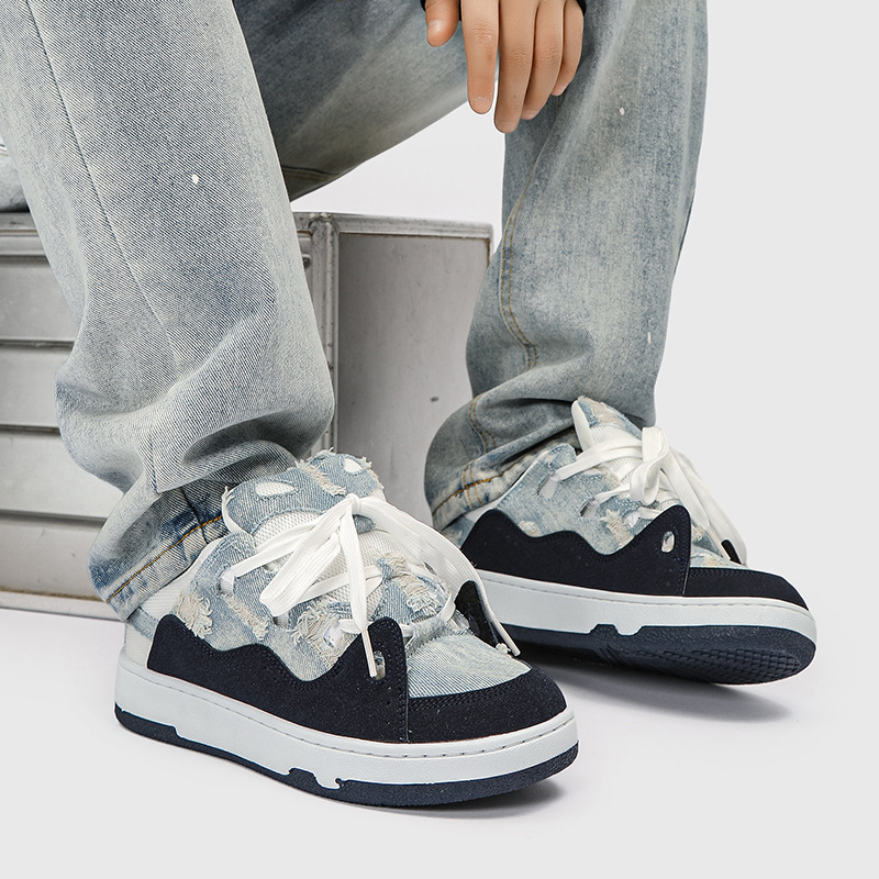 China-Chic Crowd Small White Women Ins Versatile Casual Sports Bread Men's Thick Soled Student Board Shoes High Sense