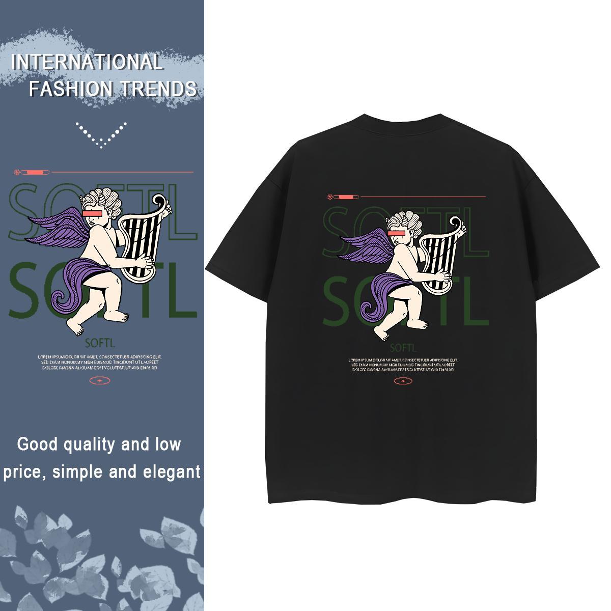 2024 Designer T shirt 230g 100% Cotton Short Sleeve O-Neck Hip Hop person Woman Tshirt Designer Nice Customized Tops Tees