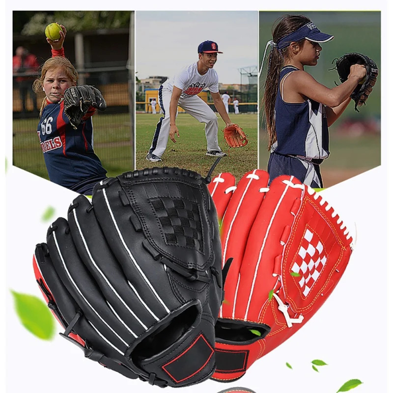 Youth Baseball Gloves PU Leather Baseball Gloves Durable Infielders Mitts Baseball Accessories 1111.5 Inch 241010