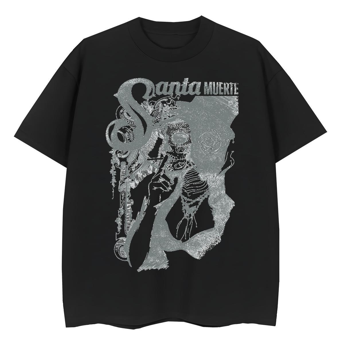 Fashion T-Shirts for Women 230g 100% Cotton Breathable Short Sleeve Beach portrait Women Tees Unisex Cartoon Printing L-4XL Clothings