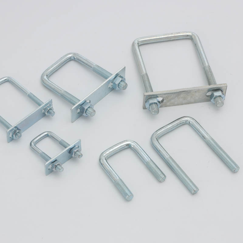 Durable M12 Square Clamps Universal U-Type Fastening Solution for Tubing
