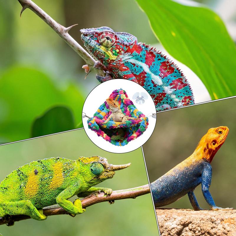 Soft Bearded Dragon Hammock Swing Bed Soft Terrarium Bedding Swing Bed Reptile Hammock For Lizards Snakes Chameleons Parrots