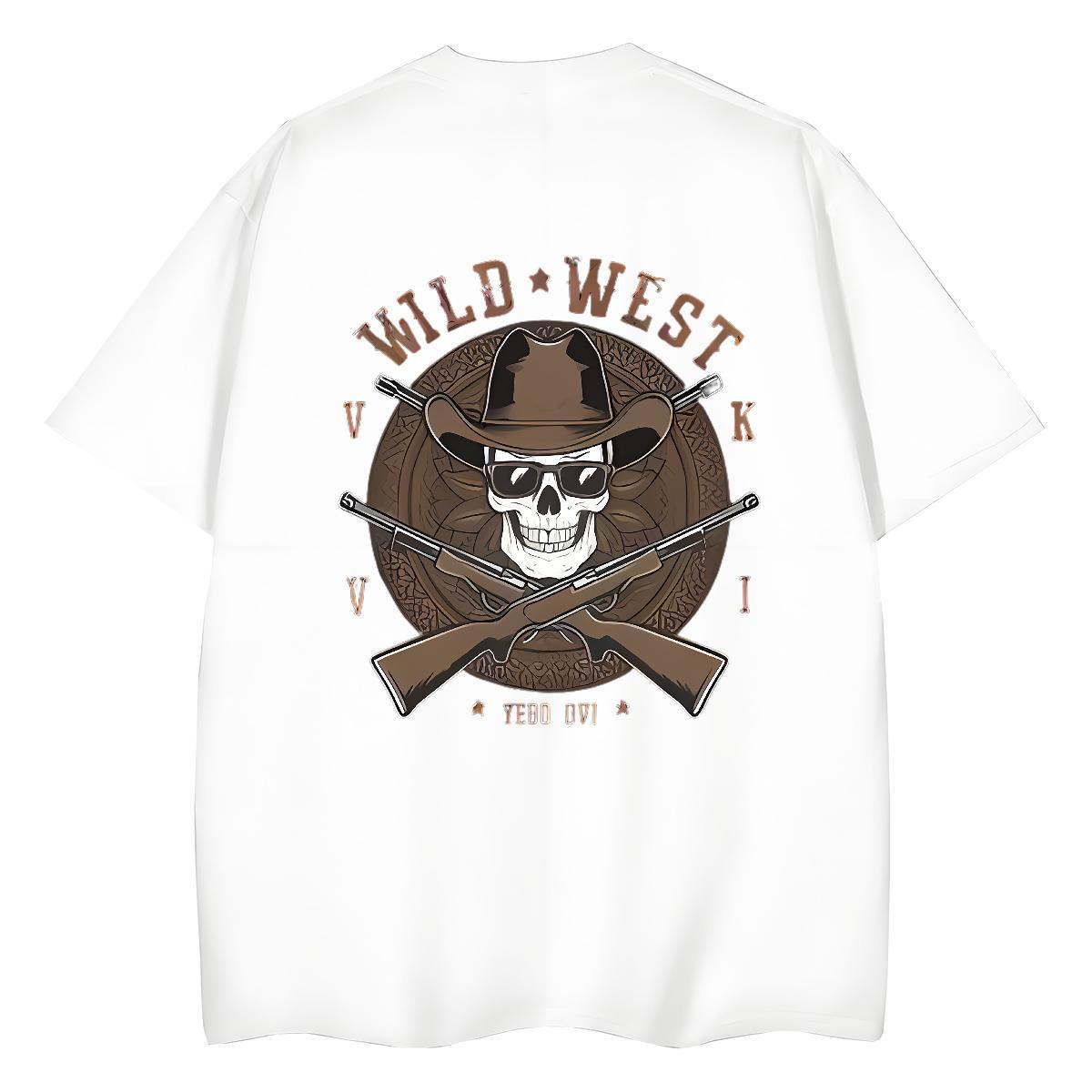 New T Shirt For Woman 230g 100% Cotton Breathable Street Casual pistol Tshirt for Man Woman Lady DIY Anime Tees Shirts