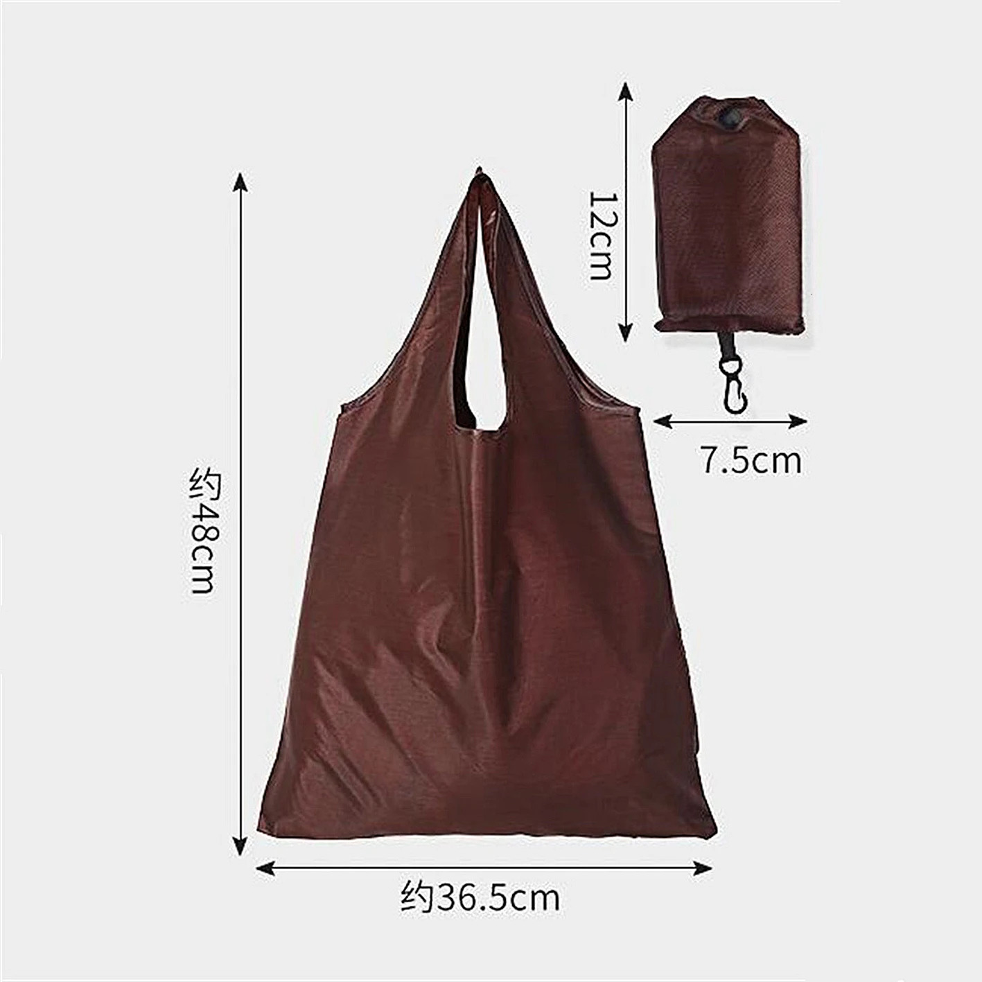 151050pcs Shopping Bag Oxford Solid Color Ecofriendly Folding Reusable Portable Shoulder Handbag for Travel Grocery 36x48cm 241011