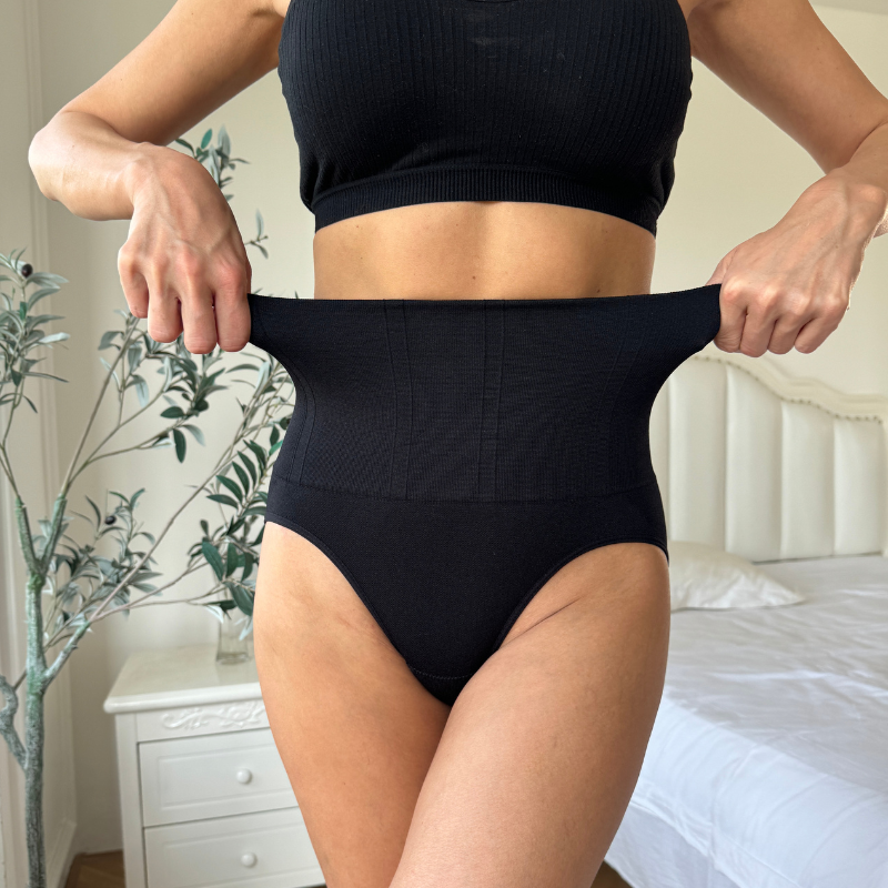 womens solid color seamless high waist and high elasticity shaping sports shorts body shaper tummy controlxy4207