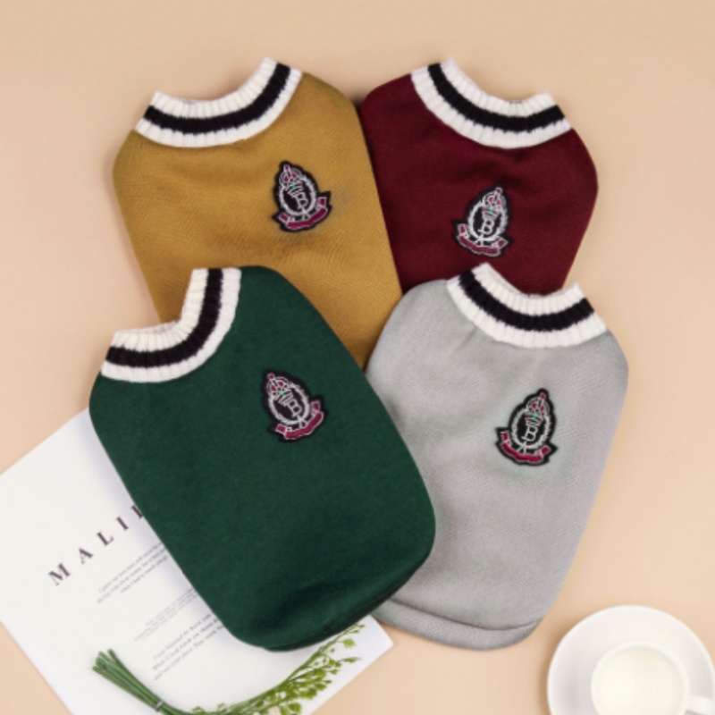 1PC Pet Cat Solid Costume Autumn Winter Christmas Sweater Hoodie Small Dog Kitten Pullover Puppy Vest Clothe Kitty Jacket Outfit