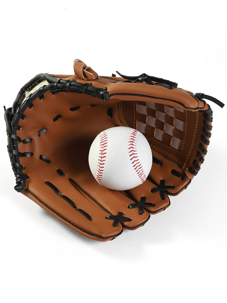 9.510.511.512.5inches Thicken Infield Pitcher Baseball Gloves Softball Gloves Children Teenagers Adults Full Baseball Gloves 241010