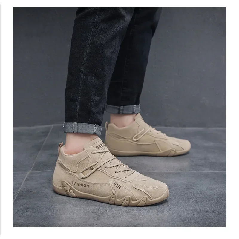 Men's Shoes Casual Shoes Ankle Boots Designer Fashion Loafers Lace Up Shoes Men Boots Men Sneakers Non-slip New Tenis