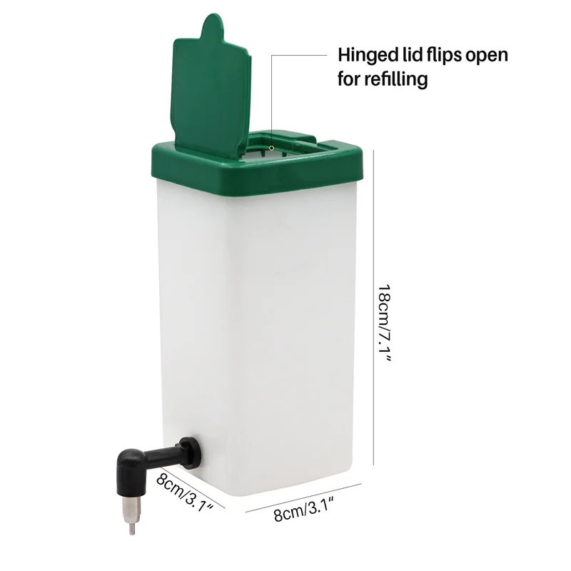 Rabbit Water Dispenser Drinker Feeder Drinking Fountain Automatic Drinking Equipment Pet Animal Hamster Supplies 500Ml/1000Ml