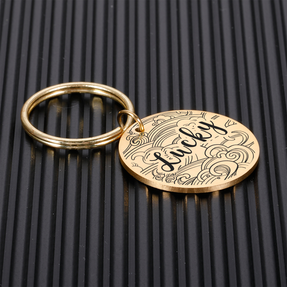 Personalized Pet Tags Engraving Puppy Kitten Anti-lost ID Collars Pendant Custom Name Plate for Dog Cat Pet Supplies Accessories