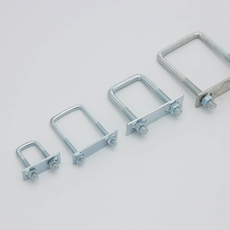 Durable M12 Square Clamps Universal U-Type Fastening Solution for Tubing
