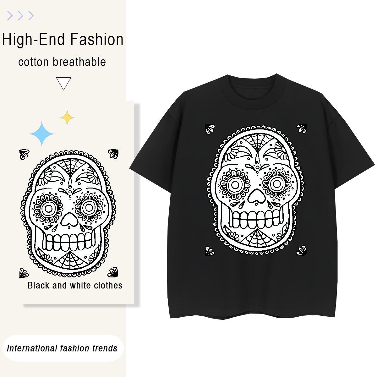 New Arrival T Shirts Women 100% Cotton 230g Breathable Short Sleeve Home Outdoor monster Women Tshirts Nice Plus Size Custom Clothes Shirt