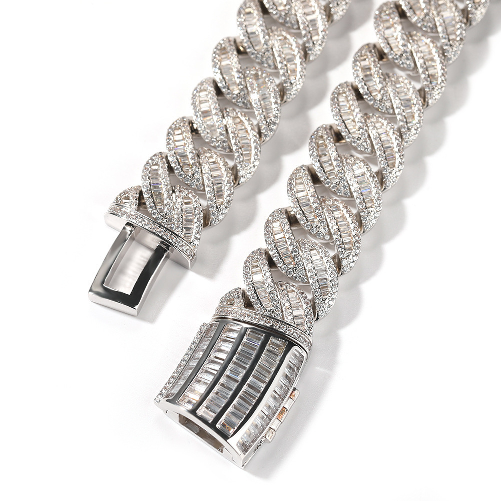 New In Hip Hop Cuban Link Chain Necklace Ins Personalized Versatile Mens Punk Rock Party Iced Out Prong Curb Chains Miami Street Rapper Jewelry Wolf T