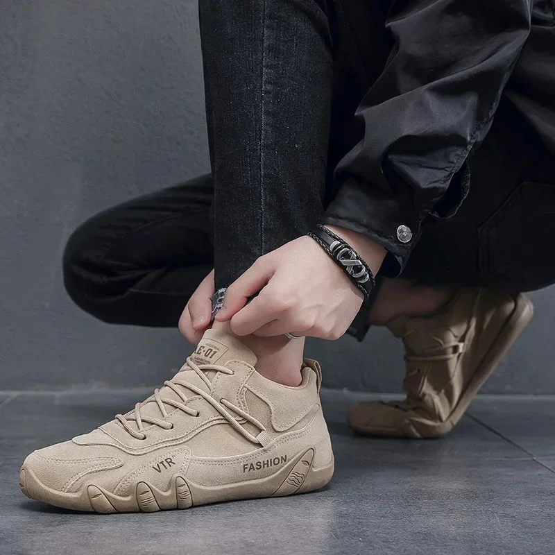 Men's Shoes Casual Shoes Ankle Boots Designer Fashion Loafers Lace Up Shoes Men Boots Men Sneakers Non-slip New Tenis
