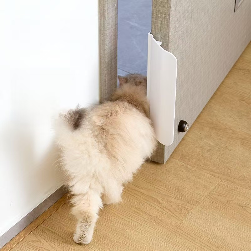 New Automatic Pet Door Opener Elastic Cord Cat Entry Doorway Door Closer Punch-Free Automatic Door Closers Open Door Hole