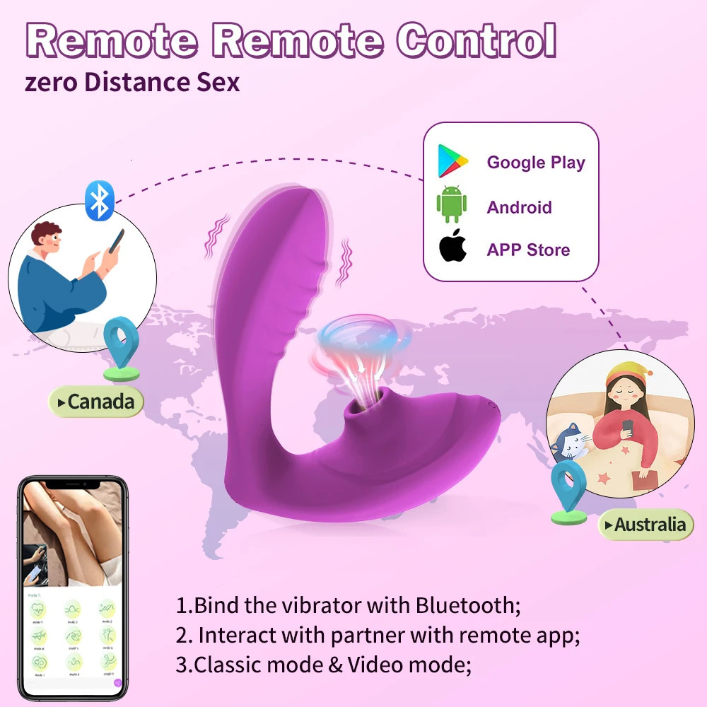 Application Bluetooth remote suction vibrator Wear Pants penis Nipple clitoral stimulation massager female fun toy 241009