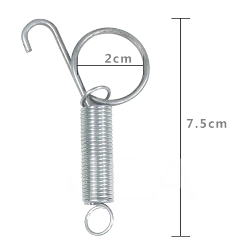 4pcs Spring Animal Cage Latches Lock For Fixing Rabbit/Bird Cages Door Galvanizing 70mm Tension Spring With Hook Parts