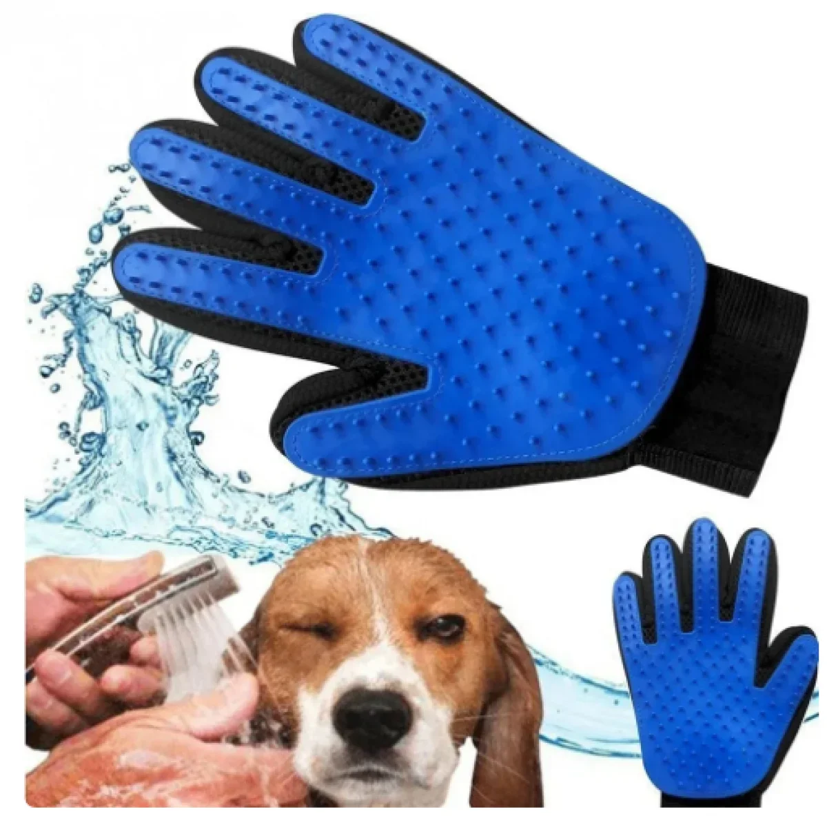 Pet Glove Cat Grooming Glove Cat Hair Deshedding Brush Gloves Dog Comb for Cats Bath Hair Remover Clean Massage Brush for Animal