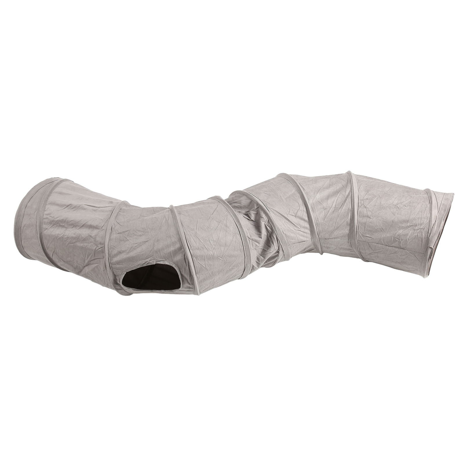 Foldable Cat Tunnel Collapsible Interactive Crinkle Large Space Kitten Tunnel Toy for Cats Kittens Little Pets