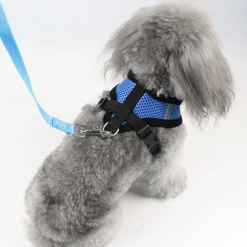 Pet Cat Carrier Leash For Walking Anti-Escape Adjustable Mesh Vest Dog Accessories for Puppies Small And Medium-sized Dogs