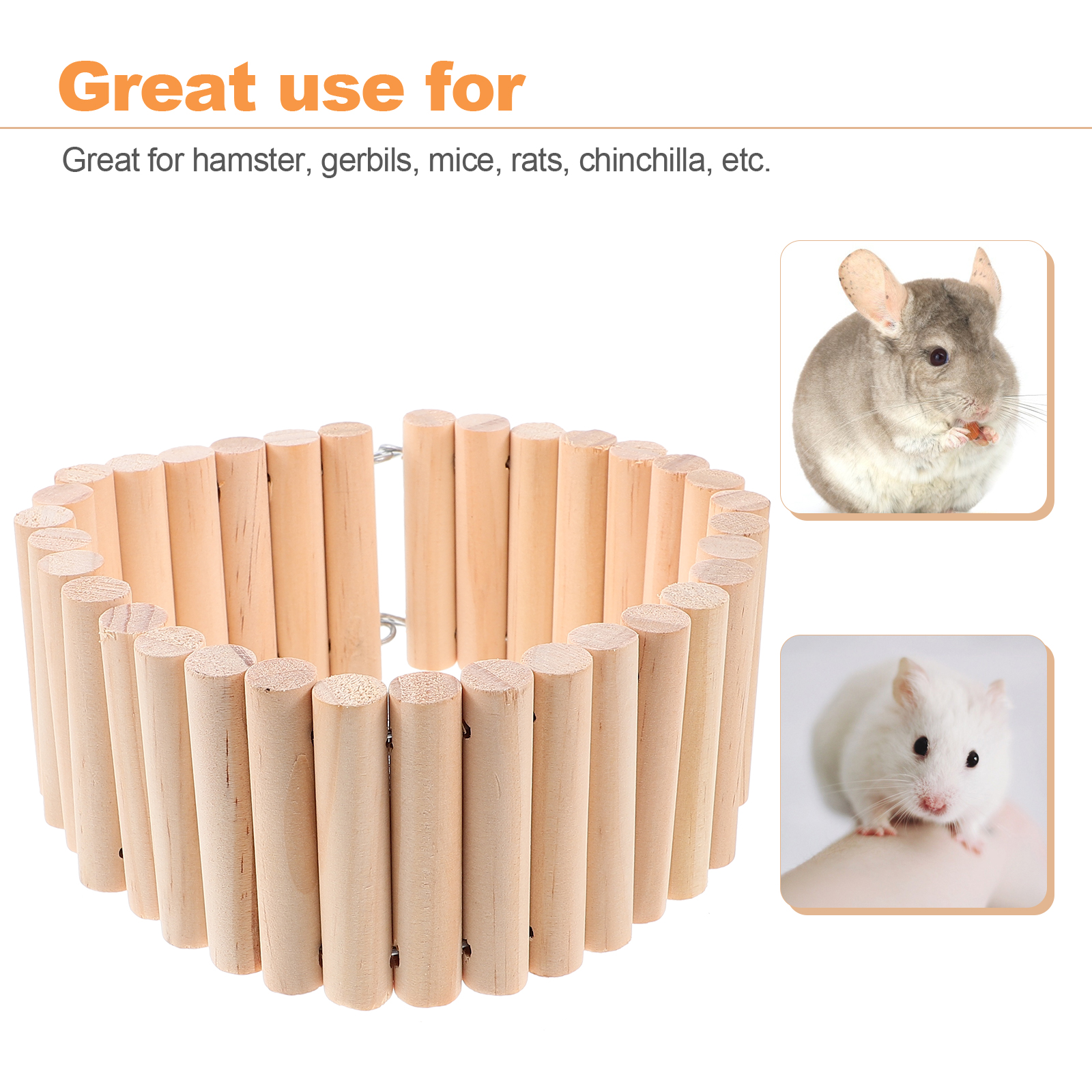 Decor Rat Ladder Toys Chinchilla Cage Landscaping Ladders Plaything Guinea Pig Solid Wood Wooden