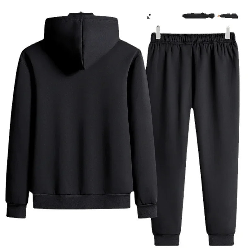 Men Hoodies Tracksuits Sets SweatshirtsSweatpants Sportswear Autumn Winter Fleece Warm Sets Good Quality Male Casual Sets 241011