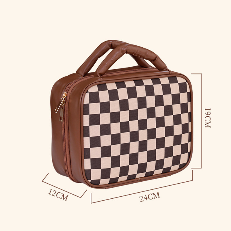 Tote bag new senior sense of large-capacity grunge makeup bag travel portable multifunctional handheld cosmetic storage bag