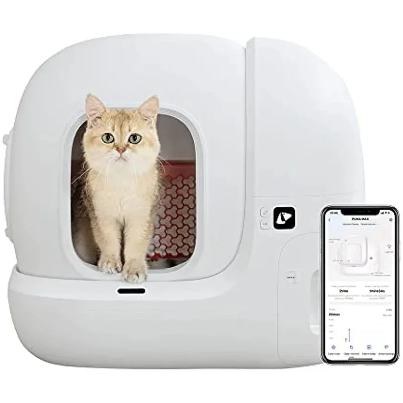PETKIT PURA MAX Automatic Smart Cat Toilet Completely Closed Cat Litter Box Sandbox Self Cleaning APP Control Pet Products