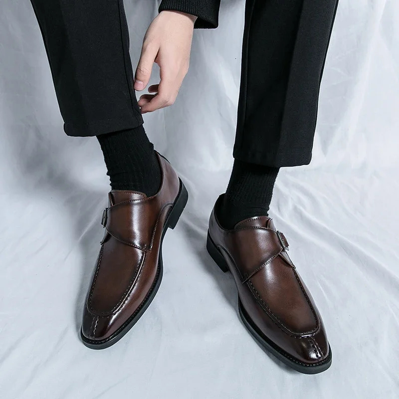 Classic Fashion Mens Shoes Mens Leather Shoes Business Formal Wearing Comfortable Slippers Mens Oxford Shoes 38-46 241007